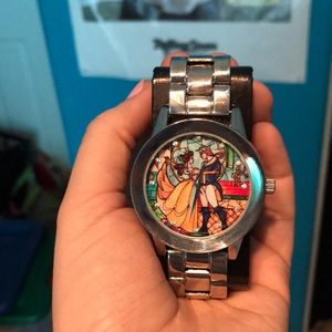Beauty and the Beast Stained Glass Watch